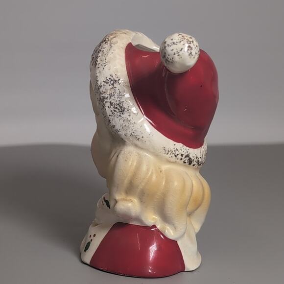 INARCO Vintage 1964 Christmas Lady Head Vase E1274 - Picture 4 of 6